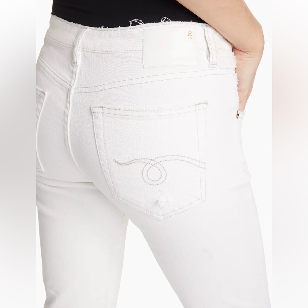 R13 Distressed High-Rise Boy Jeans - Picture 4 of 15